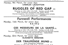 1930s Programmes