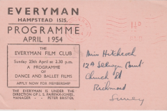 Everyman-programme-April-1954-Front